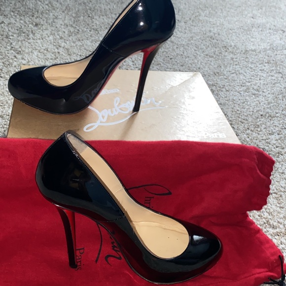 Argotik 120 Patent by Christian Louboutin, black in color size 38.5 - Picture 4 of 7
